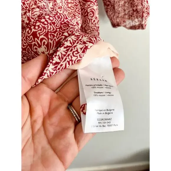 Sézane | Sezane | Noemia Mosaic Long Sleeve Dress | Fr Sz 36 / US Sz 4 - Picture 8 of 11